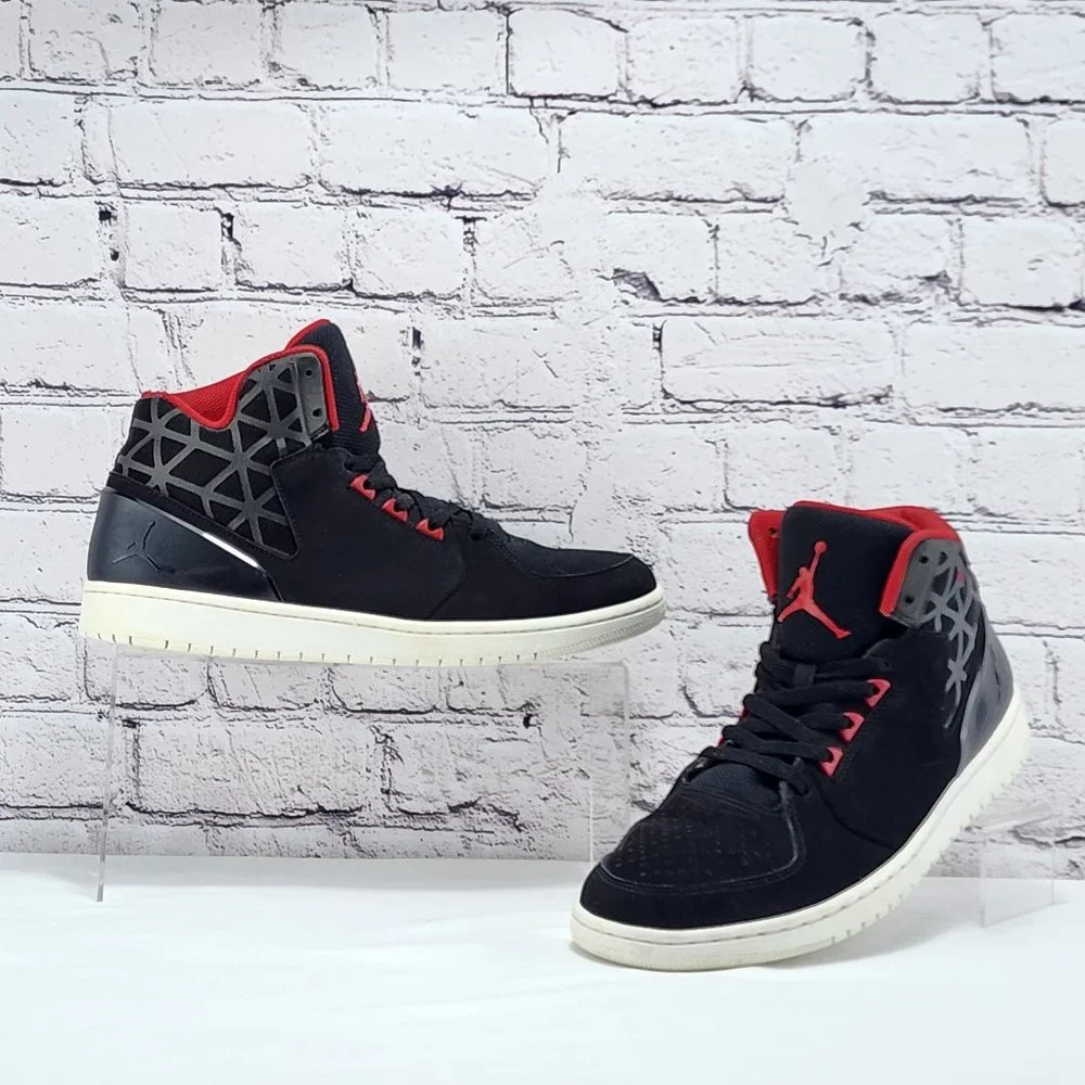 AIR JORDAN 1 FLIGHT 3 – Sneaker, 2014, black/red, size 12